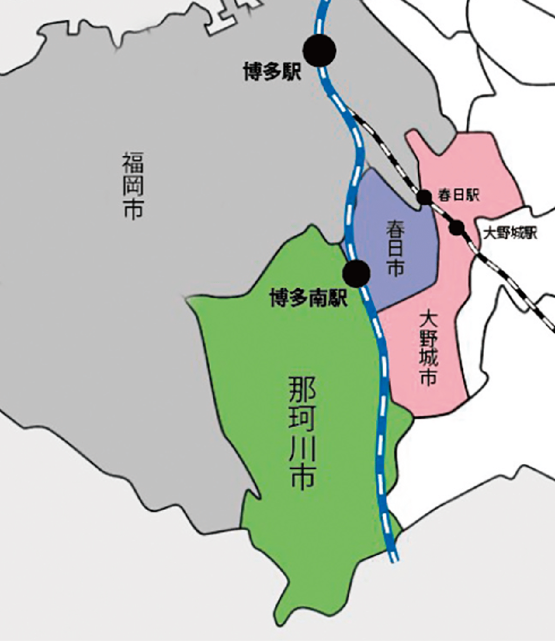 新幹線回送列車の一部を在来線として利用した「博多南線」