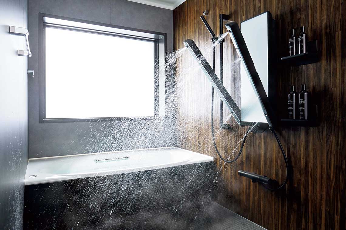 「ボディハグシャワー」は名前のごとく、お湯に「ハグされる」感覚がする浴び心地を提供するシャワー。